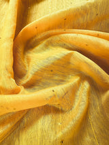 Yellow and Peachy Pink Color Handloom Saree with tiny Sequence Work and Thread Work | Handloom Sarees | Sequence Saree | Kaash Collection - Kaash