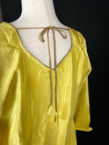 Yellow Color Salwar Kameez | Readymade Salwar Kameez in Yellow Color with Pant - 3pcs Women Suit with Handwork - Kaash