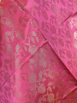Baby Pink Soft Silk Floral dupatta in soft silk (non-pure) with floral jaal soft silk — Kaash Collection