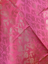 Baby Pink Floral Jaal Soft Silk Dupatta | Light Weight | Indian Dupatta | Stole | Scarf | Gift For Her | Dupattas for Gift | Indian Gifts - Kaash