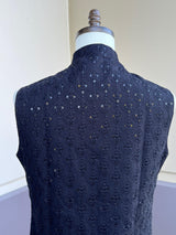 Black Color Modi Jacket For Men | High Quality Premium Soft Cotton Silk Men Jacket for Kurtas with Embroidery Sequin - Kaash