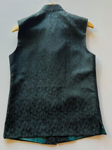 Bottle Green Color Modi Nehru Jacket For Men - Kaash