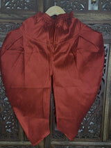 Boys 3pcs Kurta Pajama with Jacket in Floral Pattern in Yellow and Maroon | Kids Wear | Boys Ethnic Wear | Boys Kurta | Kaash Collection - Kaash