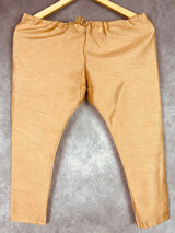 Boys Kurta Pajama Set in Bottle Green Color with Ikkat Prints | Raw Silk material with Cotton Lining | Kurta Pajama for Boys | Indian Boys Wear - Kaash