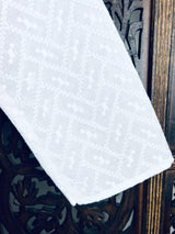 Boys White Lucknowi Chikankari Kurta Pajama for Boys | Pure Cotton - Kaash