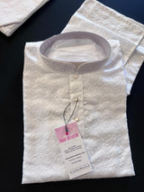 Cotton Chikankari Lucknowi Kurta Pajama Set for Men - Kaash