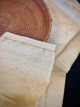 Cream Color Soft Silk Men Kurta Pajama with Self Design material with Lining | Kurta Pajama for Men for Weddings, Parties and Festivals - Kaash