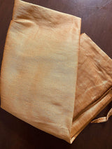 Designer Cream Color Soft Silk Kurta with Lining Kurta Pajama for Men | Copper Zari Floral Weave | Exclusive Collection of Kurtas For Men - Kaash