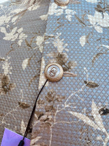 Designer Light Grey Gold Modi Nehru Jacket For Men in Jute Silk | Jackets for Kurtas | Gift For Him | Indian Wedding, Party Wear Jackets - Kaash