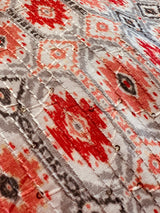 Designer Multi-Color Soft Silk Jacket with Sequence Work Nehru in Ikkat Prints | Jacket for Kurta | Groomsmen Wedding Jacket for Kurta - Kaash