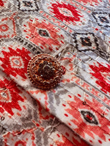 Designer Multi-Color Soft Silk Jacket with Sequence Work Nehru in Ikkat Prints | Jacket for Kurta | Groomsmen Wedding Jacket for Kurta - Kaash