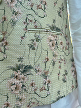 Designer Pista Green Gold Modi Nehru Jacket For Men in Jute Silk | Jackets for Kurtas | Gift For Him | Indian Wedding, Party Wear Jackets - Kaash