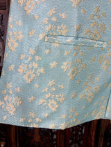 Designer Sea Green Modi Nehru Jacket For Men | Waist Coat | Jacket for Kurta | Gift For Him | Wedding Jackets for Kurta - Kaash