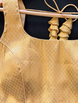 Gold Color Brocade Readymade Blouse | Sleeveless Blouse | Read to Wear Blouses | Blouses for Sarees | Kaash Collection - Kaash