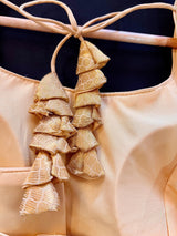 Gold Color Brocade Readymade Blouse | Sleeveless Blouse | Read to Wear Blouses | Blouses for Sarees | Kaash Collection - Kaash