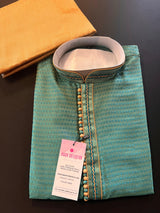 Green Color Men Kurta Pajama | Mens Ethnic Wear | Men Party Wear | Wedding Wear for Men | Gift For Him - Kaash