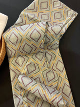 Greenish Grey Designer Kurta with Floral Digital Print in Soft Butter Silk with Thread and Sequence Work | Mens Ethnic Wear | Kurta Store - Kaash