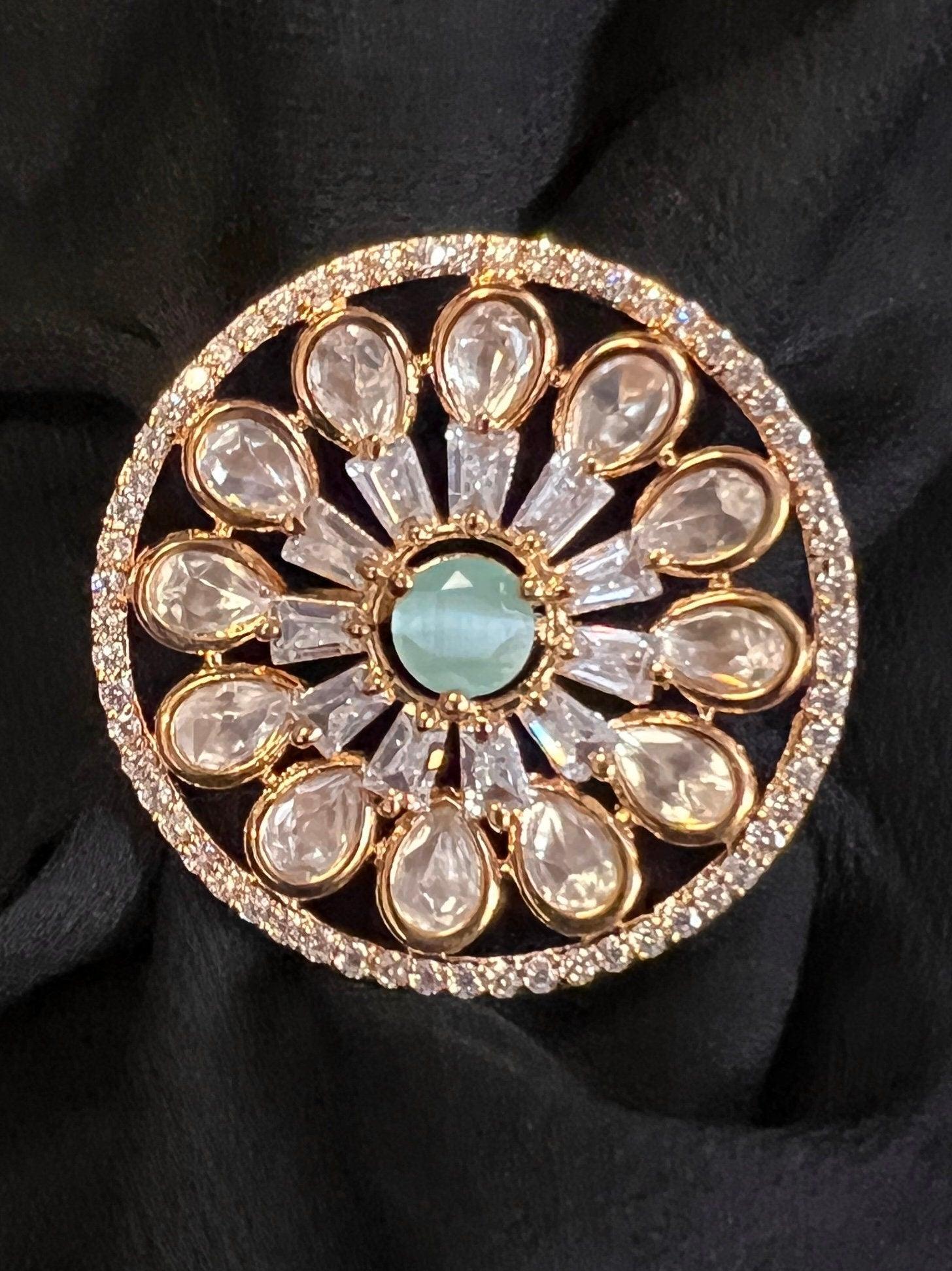 【本物保証】 ring original Gold design rings indian big アクセサリー