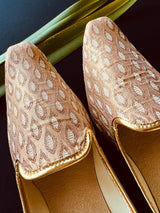 Handmade Mens Wedding Shoes in Gold | Ethnic Jutti for Men | Traditional Handmade Mojari | Indian Ethnic Wedding Footwear for Men - Kaash