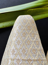 Handmade Mens Wedding Shoes in Off White - Kaash