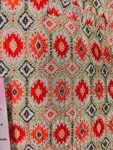 Ikkat Print Designer Multi-Color Soft Silk Jacket with Sequence Work | Jacket for Kurta | Groomsmen Wedding Jacket for Kurta - Kaash