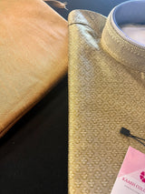 Light Mehndi Heena Green Silk Color Kurta Pajama Set with butti design on the Kurta | Kurta Pajama for Men | Men Ethnic Wear - Kaash