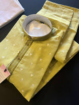 Mehndi Green Heena Green Color Jute Silk Men Kurta Pajama with Weave Work | Designer Men Kurta Pajama Set | Kurta Pajama Set in USA - Kaash