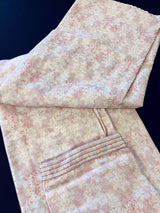Pastel Tea Pink men's kurta pajama in soft silk (non-pure) with floral digital prints — Kaash Collection