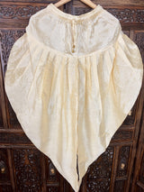 Peach Floral Indo-Western Men Silk Outfit with a balloon Bottom - Kaash