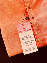 Peach Floral Self Embroidery design Men Kurta Pajama Set | Soft Silk Men Ethnic Wear| Designer Mens Wear | Indian Wedding Wear Kurtas - Kaash