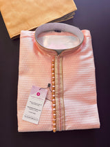 Pink Color Men Kurta Pajama | Mens Ethnic Wear | Men Party Wear | Wedding Wear for Men | Gift For Him | Kaash Collection - Kaash