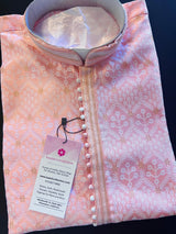 Pink Color Men Kurta Pajama Set | Mens Ethnic Wear| Indian and Pakistani Mens Wear | Indian Wedding Kurta | Kurta Set for Men | Kaash Kurta - Kaash