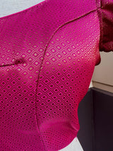 Pink Color Readymade Blouse with small Gold Color design in Brocade | Readymade Blouses | Pink Color Stitched Blouse | ReadytoWear Blouses - Kaash