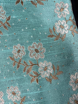 Pista Green Boys 3pcs Kurta Pajama with Jacket in Floral Pattern | Kids Wear | Boys Ethnic Wear | Boys Kurta Pajama | Kaash Collection - Kaash