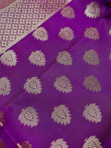 Purple Banarasi Silk Designer Weaved Dupatta | Light Weight Dupatta || Stole | Scarf | Benarasi Dupatta | Gift For Her | Kaash Collection - Kaash