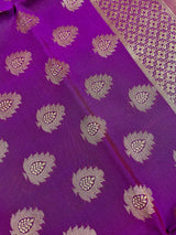 Purple Banarasi Silk Designer Weaved Dupatta | Light Weight Dupatta || Stole | Scarf | Benarasi Dupatta | Gift For Her | Kaash Collection - Kaash