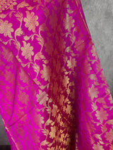 Purple Color Silk Soft Silk Light Weight Dupatta | Indian Dupatta | Silk Dupatta | Stole | Scarf | Gift For Her| Kaash Collection - Kaash