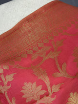 Rose Pink Color Silk Soft Silk Light Weight Dupatta | Indian Dupatta | Silk Dupatta | Stole | Scarf | Gift For Her| Kaash Collection - Kaash