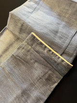 Sliver Grey Silk Men Kurta Pajama Set with Antique Buttons | Mens Ethnic Wear| Indian and Pakistani Mens Wear | Men Silk Kurtas | Kaash - Kaash