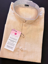 Beige Color Premium Pure Cotton Silk Kurta Pajama Set for Men | Cotton Men Kurtas | Beige Color Kurta | Soft Kurta for Men