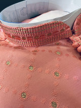 Designer Premium Coral Pink Color Men Kurta Pajama Set for Men in Soft Silk | Mens Ethnic Wear| Indian Men Clothing | Kurta for Men - Kaash