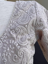 Beige Color Georgette Silk Ready to Wear Blouse - Kaash