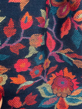 Black Pashmina Shawl – Kani Weave Floral Cashmere Wrap - Kaash