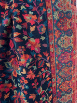 Black Pashmina Shawl – Kani Weave Floral Cashmere Wrap - Kaash