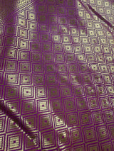 Blue with Lotus Borders Banarasi saree in pure banarasi semi katan silk with double lotus border with 7" foot-side width — Kaash Collection