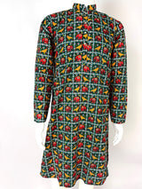 Bottle Green Soft Silk Kurta with Patola Pattern Prints with Sequin and Thread - Kaash