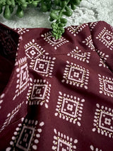 Boys Maroon Color Premium Cotton Silk Kurta Pajama Set - Kaash