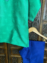 Boys Raw Silk Kurta Set - Kaash