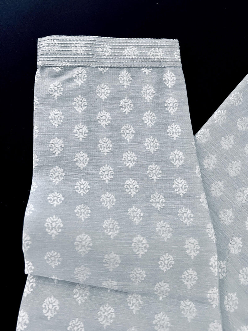 Designer Premium Grey Color Men Kurta Pajama Set for Men in Soft Silk | Mens Ethnic Wear | Indian Men Clothing | Kurta for Men - Kaash