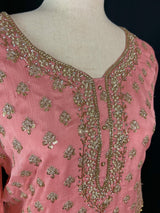 Designer Readymade Salwar Kameez in Blush Pink Color - Kaash